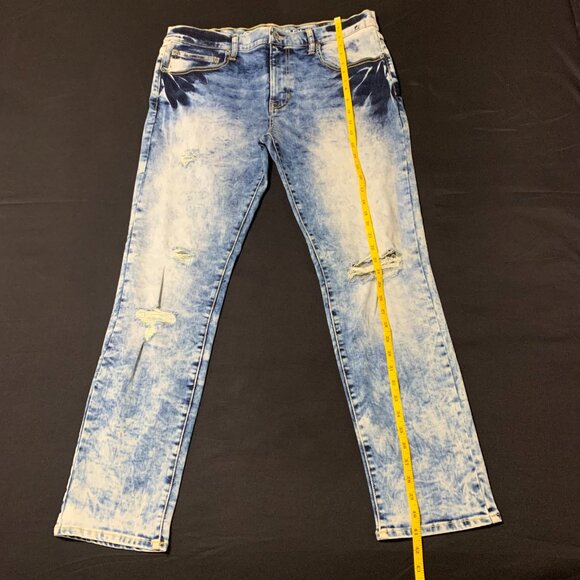 NWOT Men Arizona Jeans. Blue 360 Stretch Ultra Flex. Size 36X30. Ripped. - Picture 3 of 11